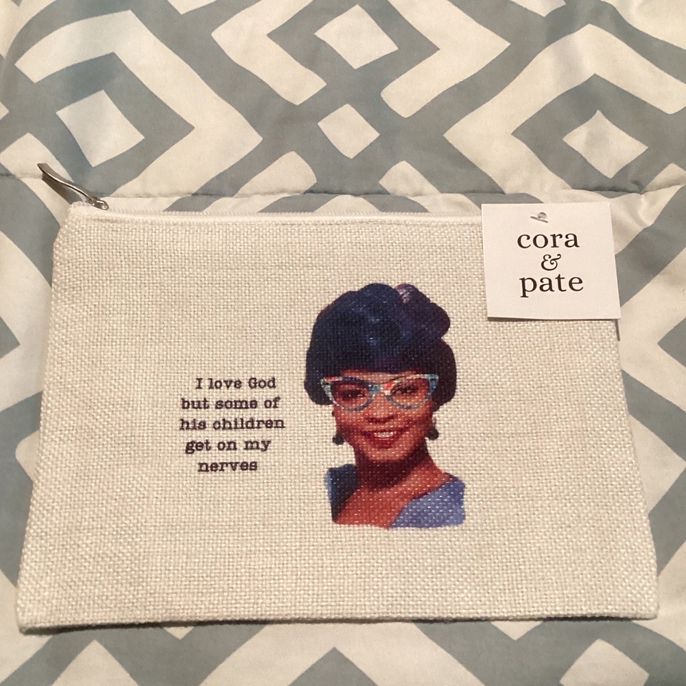 NWT Cora & Pate Zippered Cosmetic Bag